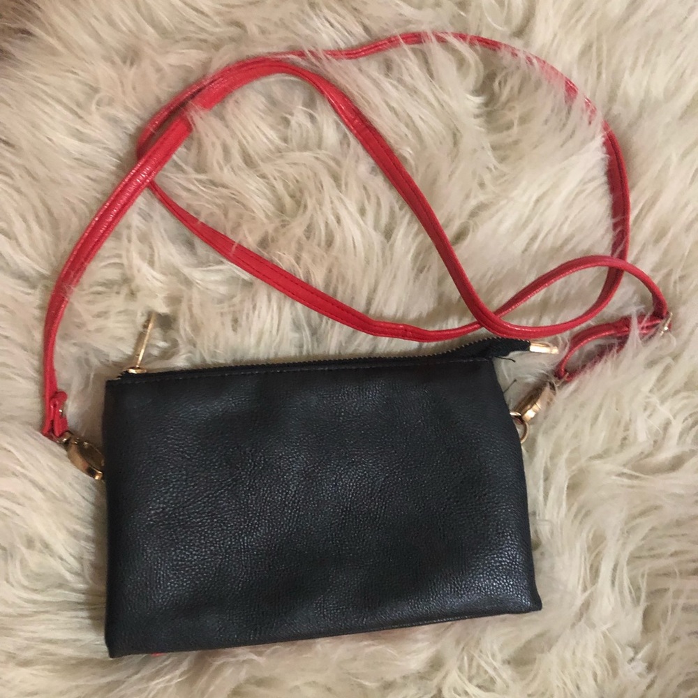 Small Black and Red Purse